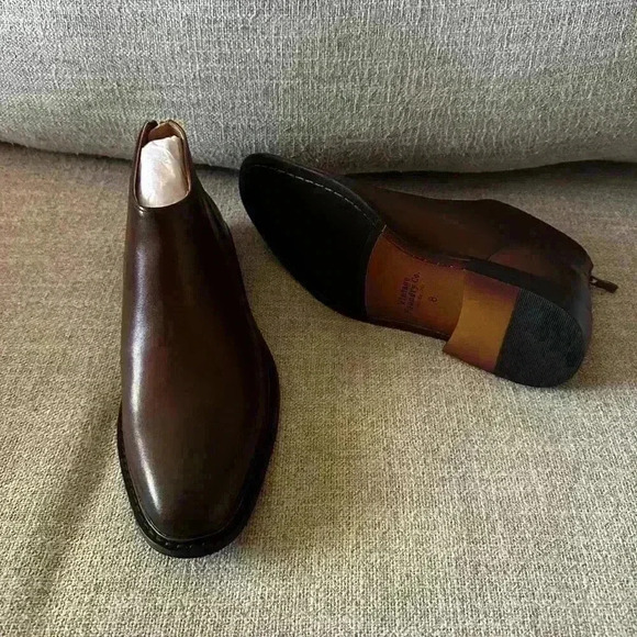 Vintage Foundry  | Men’s Edward brown chelsea boots size 8/41 brand new in box - Picture 8 of 9